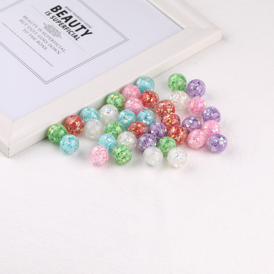 16MM Flash Chip Resin Beads Fit For Beadable Pens