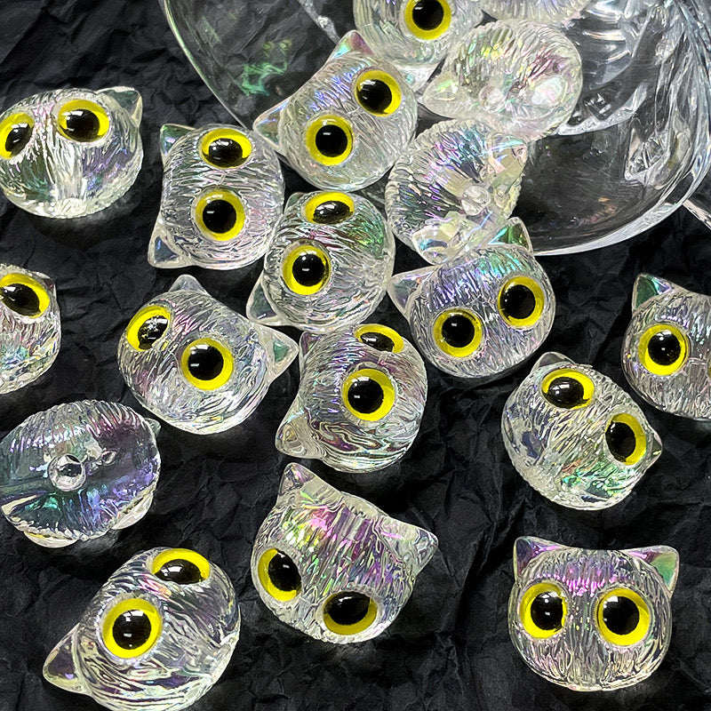 Mixed Color Owl Acrylic Beads Fit For Beadable Pens