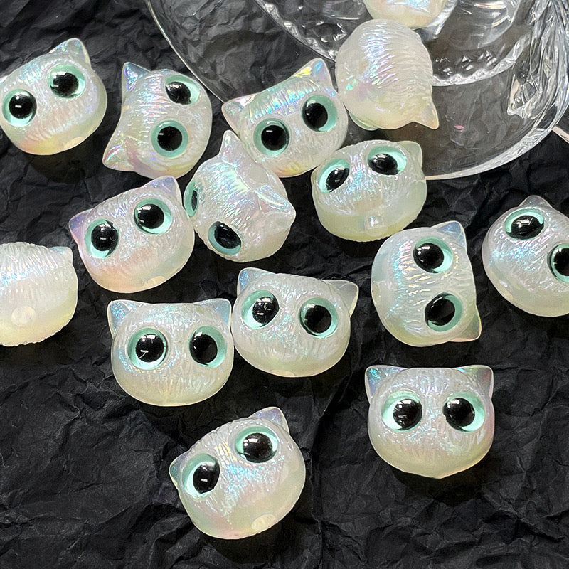 Mixed Color Owl Acrylic Beads Fit For Beadable Pens