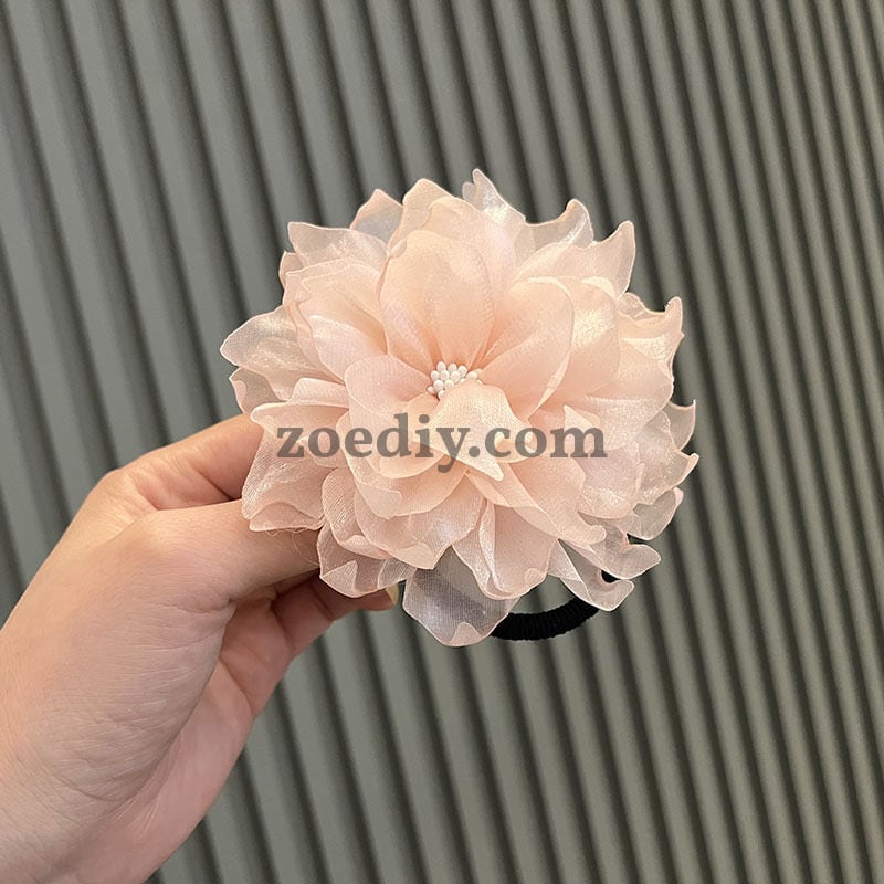 FS0996- 105MM Rose Farbic Flower For Making Fancy Bead Or Hair Accerssies