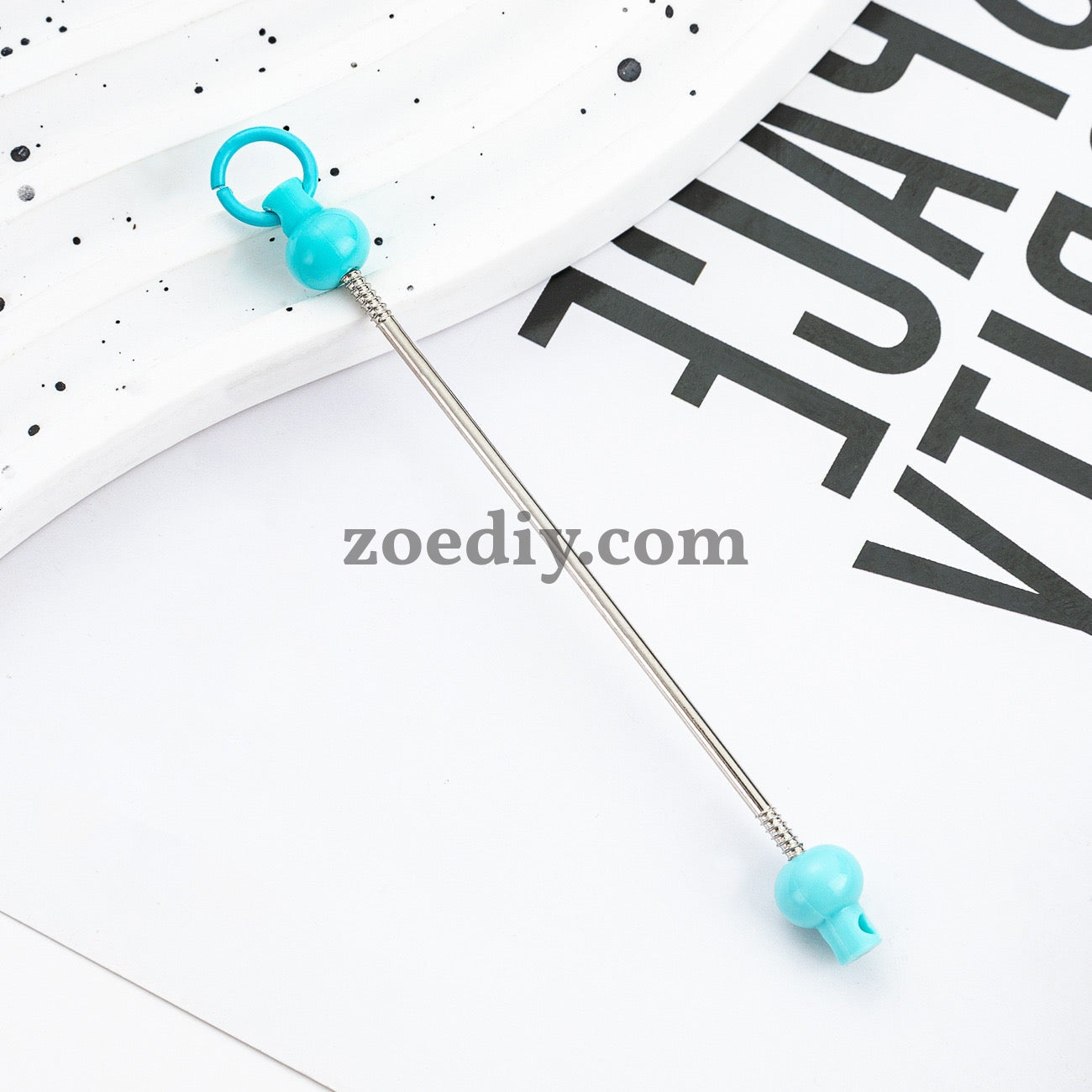 FS0155- DIY Beadable Bar for Keychains in Solid Colors