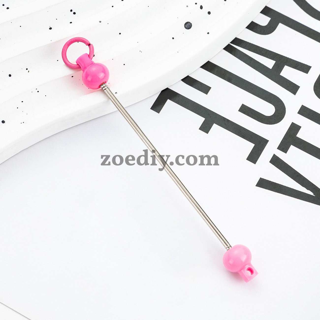 FS0155- DIY Beadable Bar for Keychains in Solid Colors