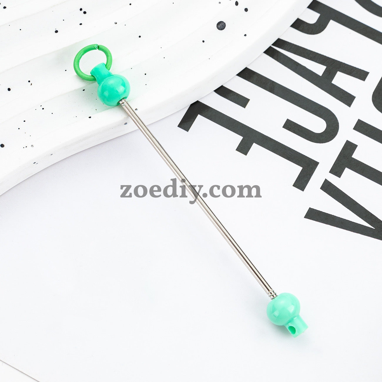 FS0155- DIY Beadable Bar for Keychains in Solid Colors