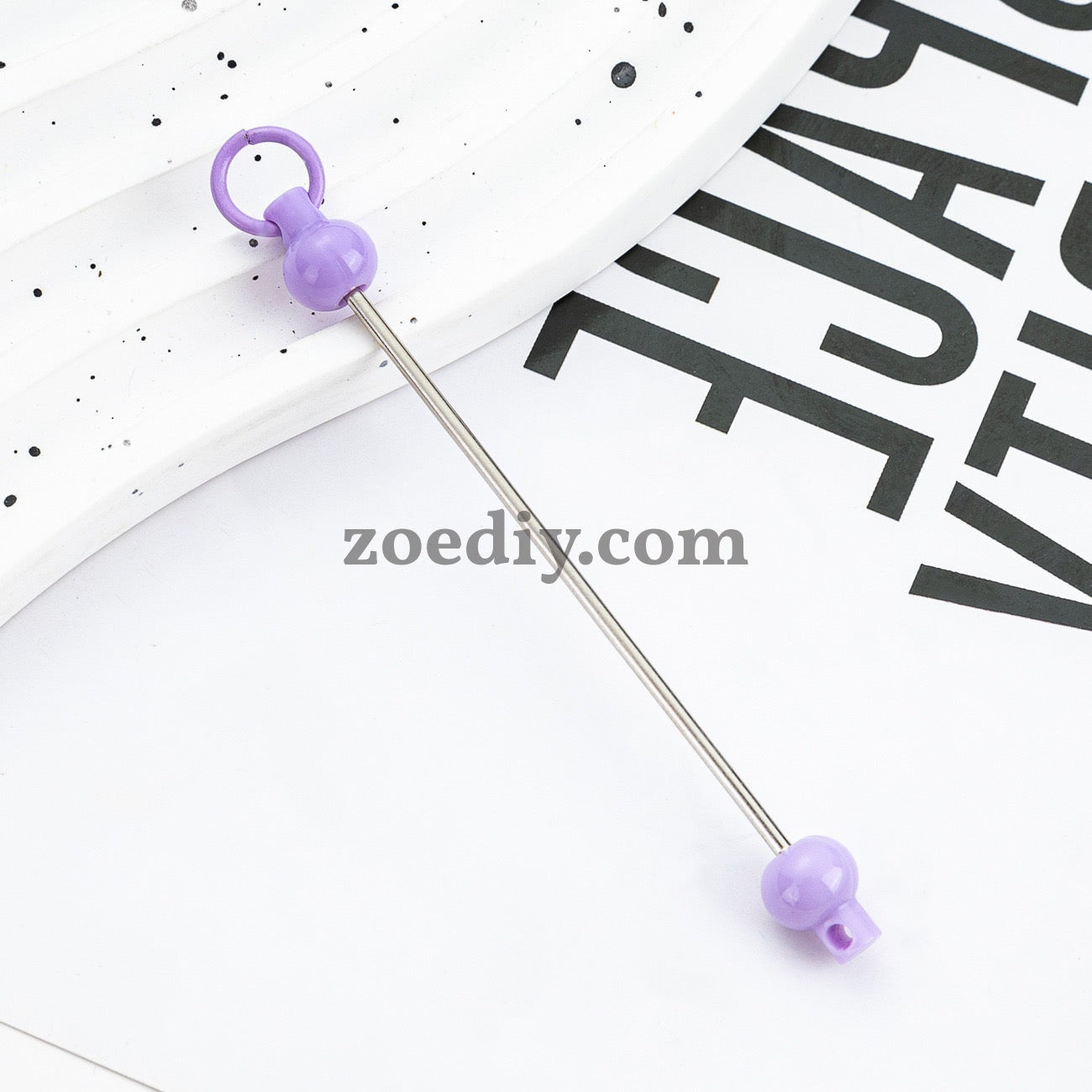 FS0155- DIY Beadable Bar for Keychains in Solid Colors