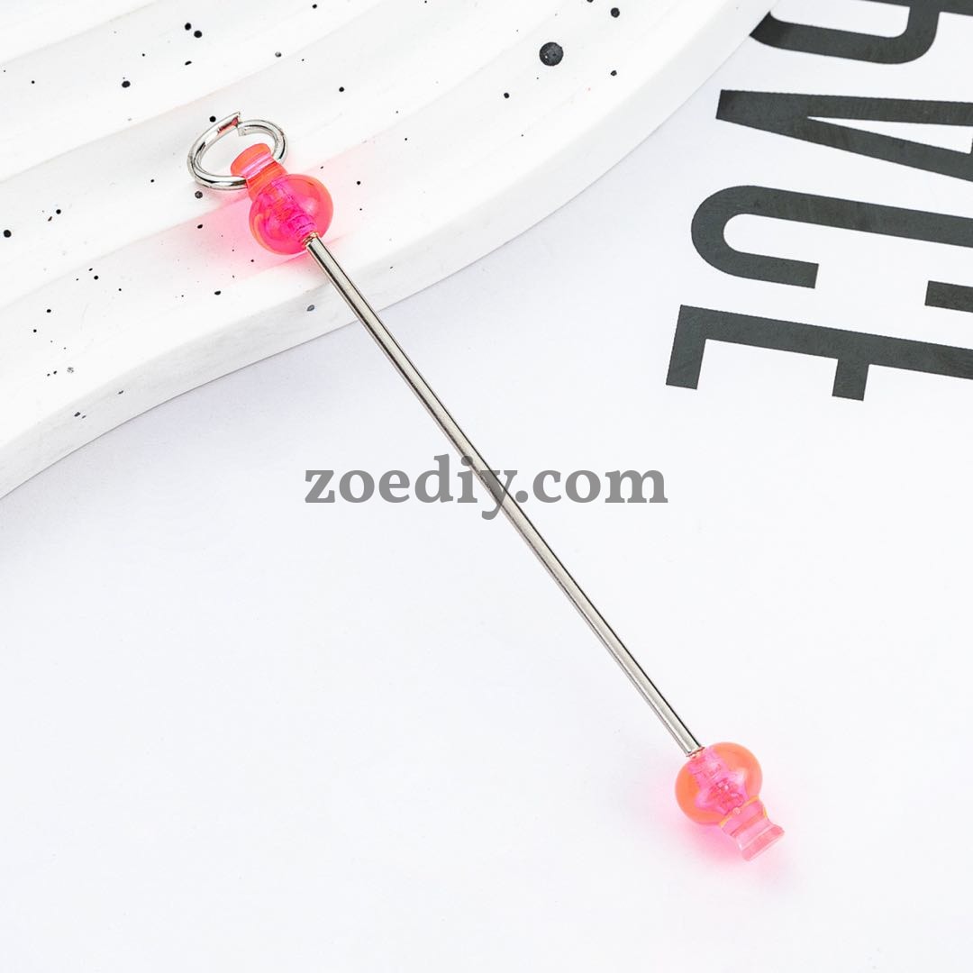 FS0155- DIY Beadable Bar for Keychains in Solid Colors