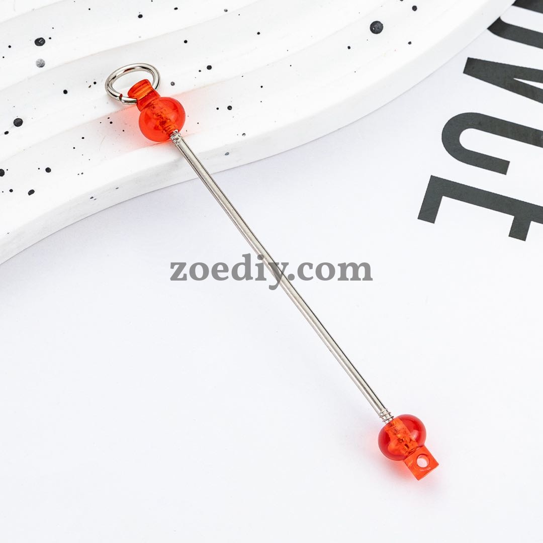 FS0155- DIY Beadable Bar for Keychains in Solid Colors