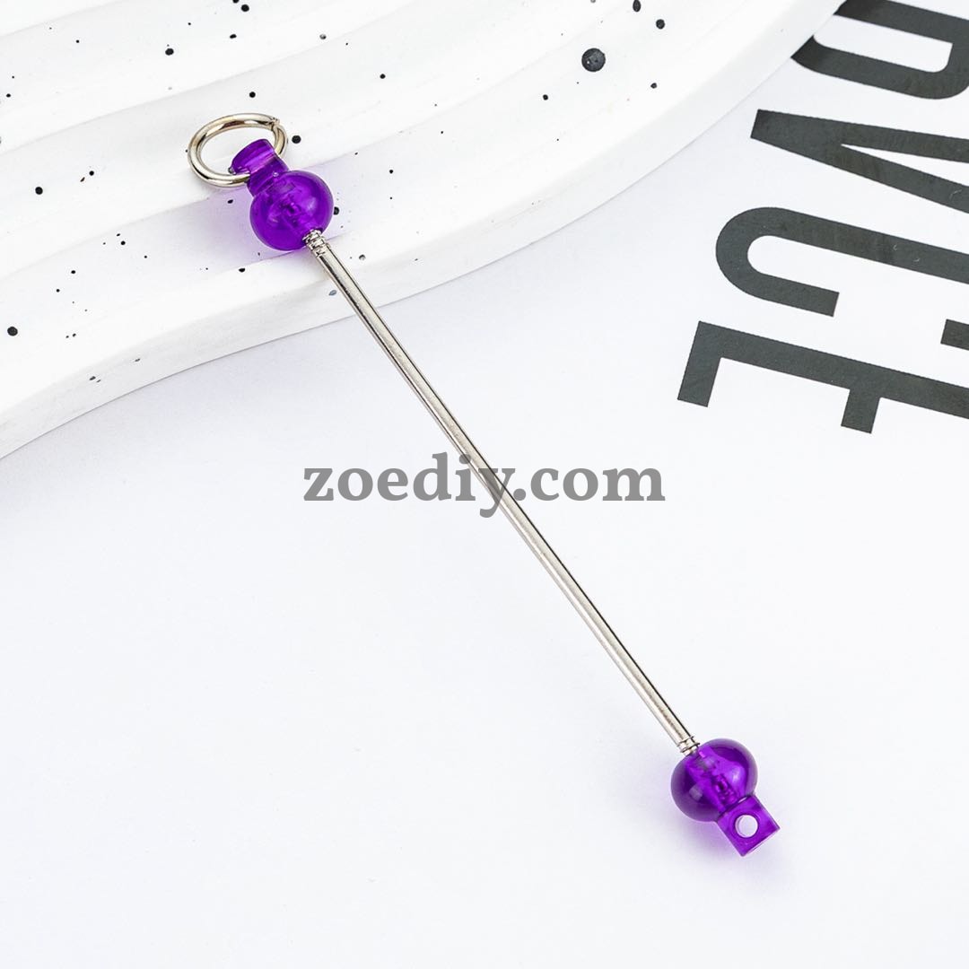 FS0155- DIY Beadable Bar for Keychains in Solid Colors