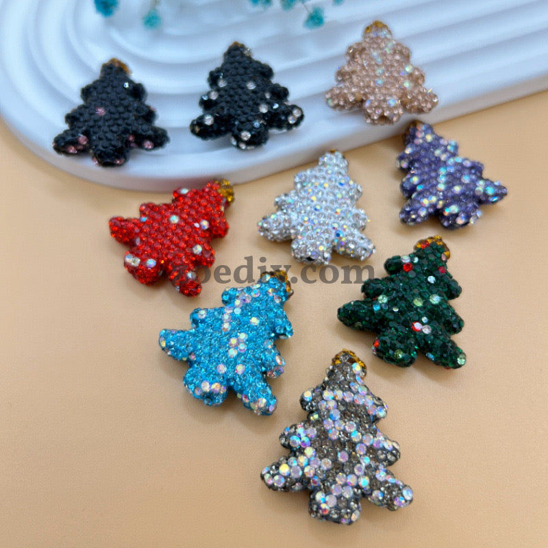 FS0936- Mixed Color Christmas Tree Clay Beads Fit For Beadable Pens