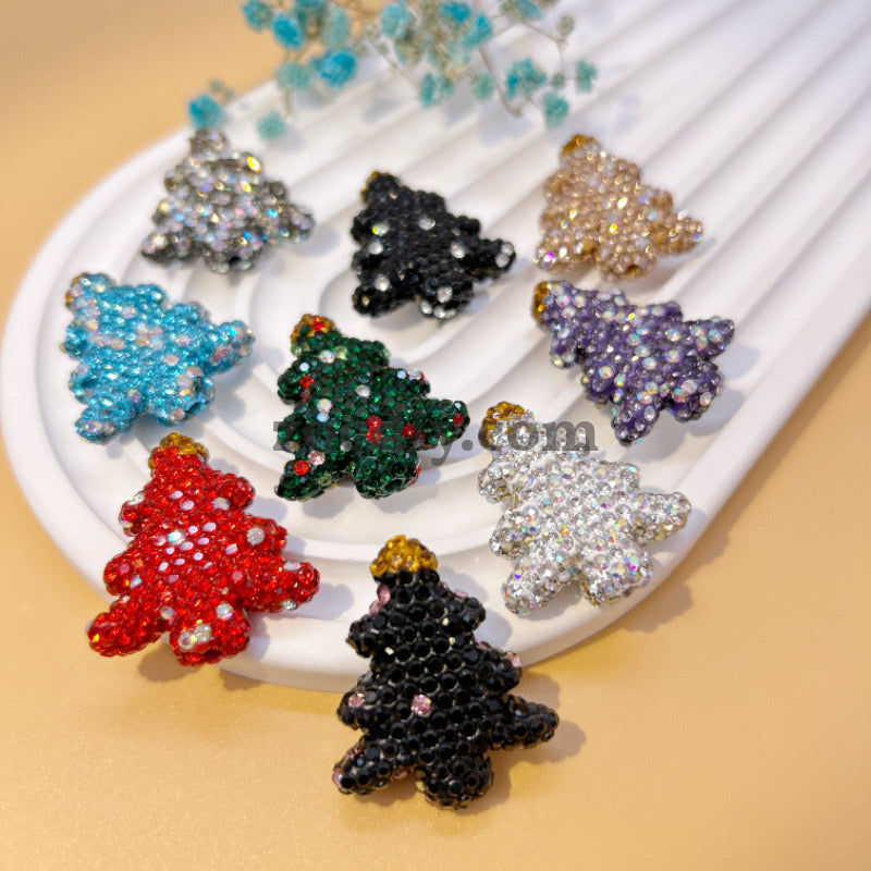 FS0936- Mixed Color Christmas Tree Clay Beads Fit For Beadable Pens