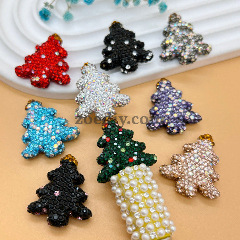 FS0936- Mixed Color Christmas Tree Clay Beads Fit For Beadable Pens