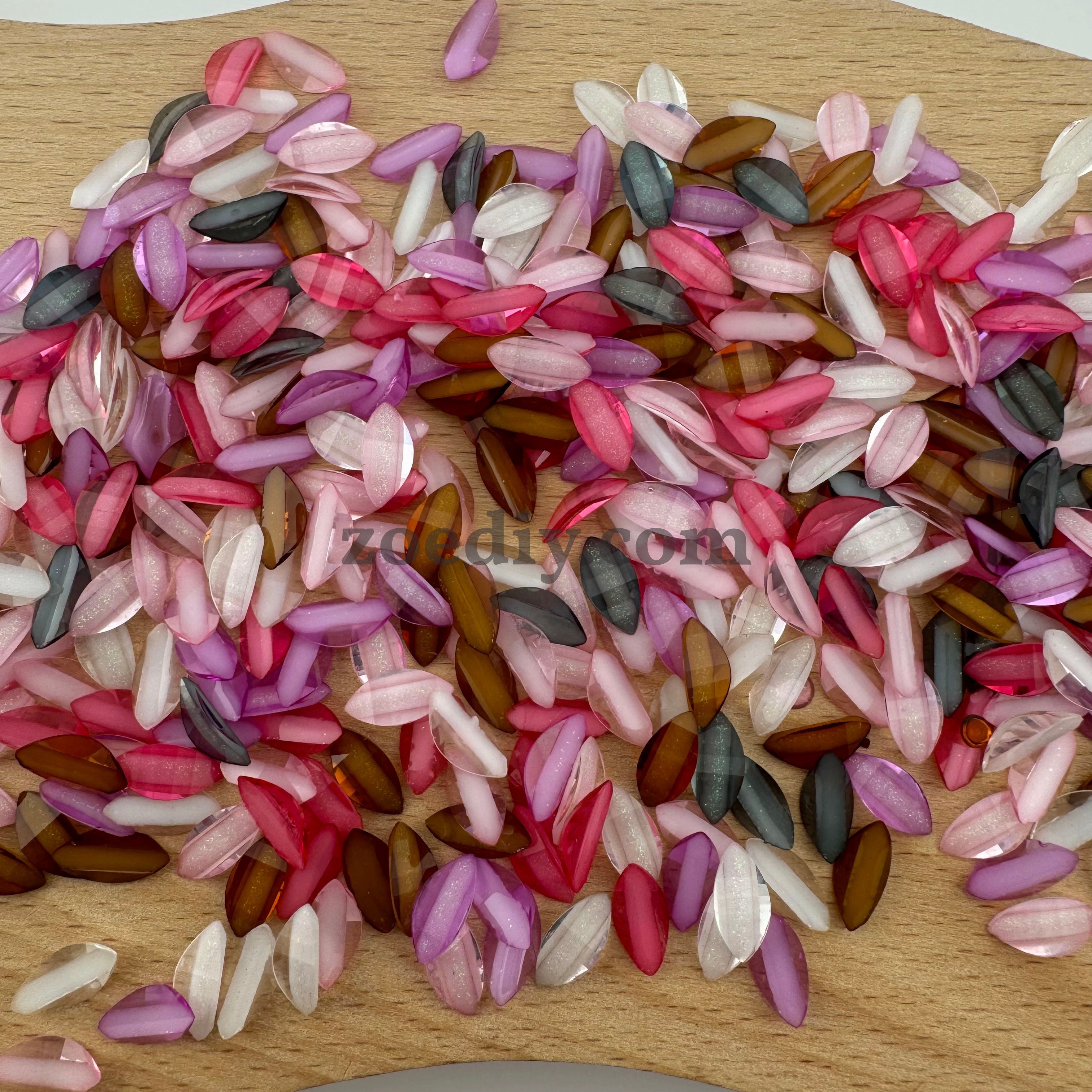 FS1354-Mixed Color Flower Petal For Making Fancy Bead Or Fancy Pen