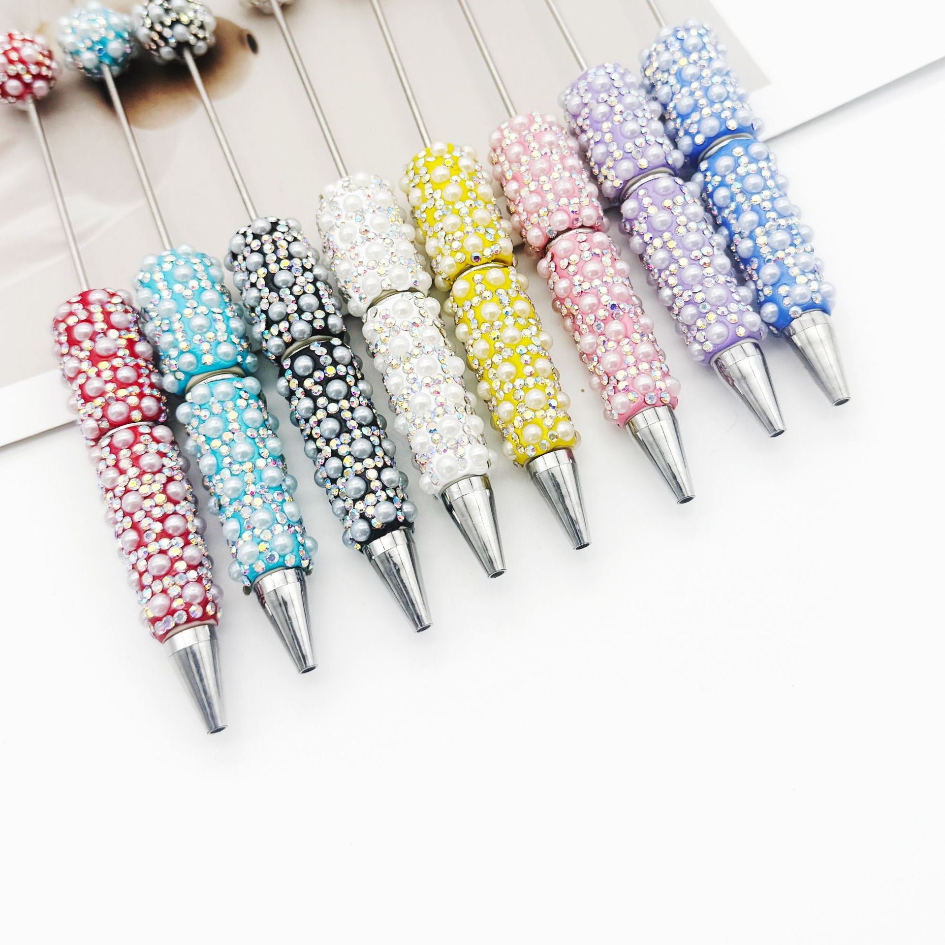 FS1486-Pearl Sparkling Beadable Fancy Pen