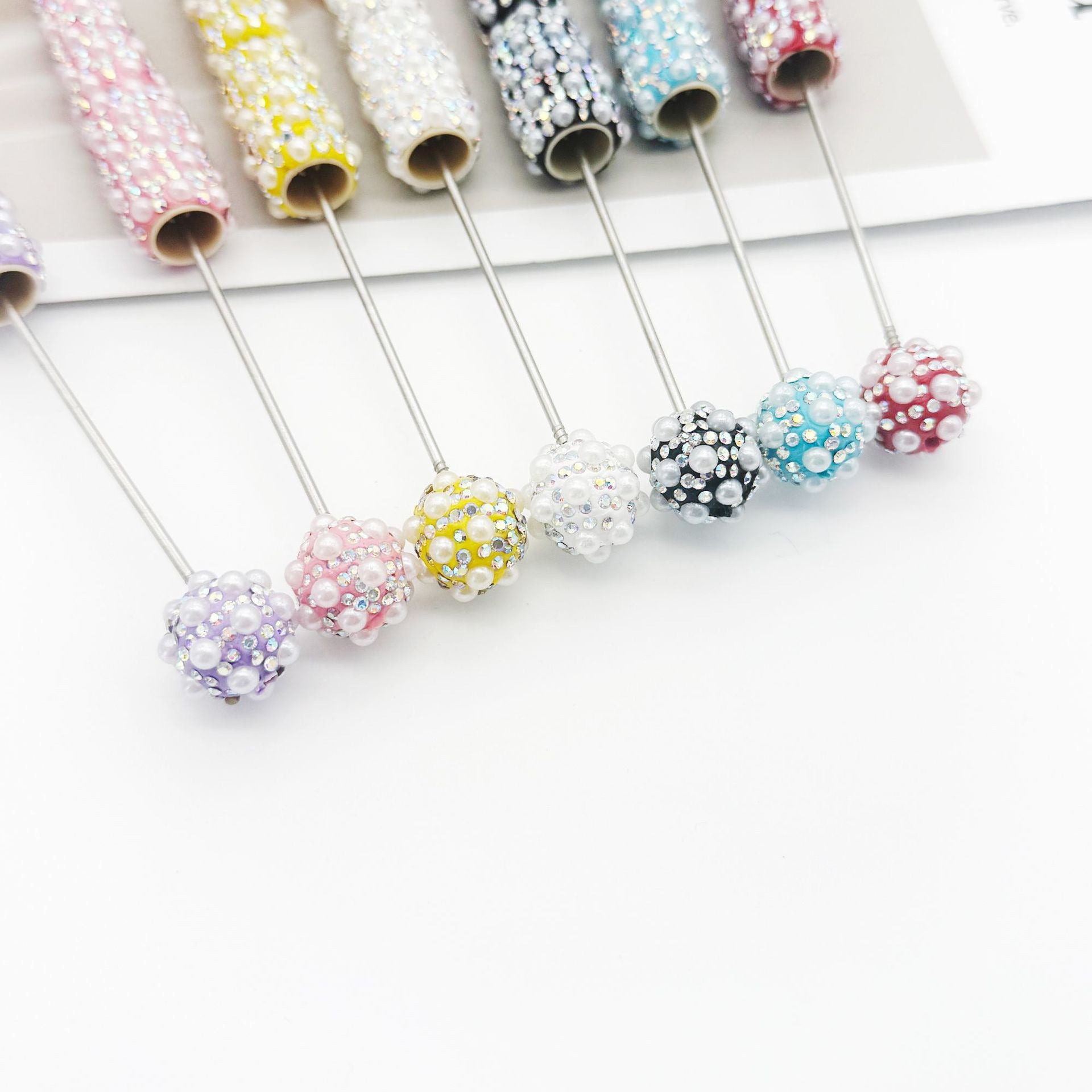 FS1486-Pearl Sparkling Beadable Fancy Pen