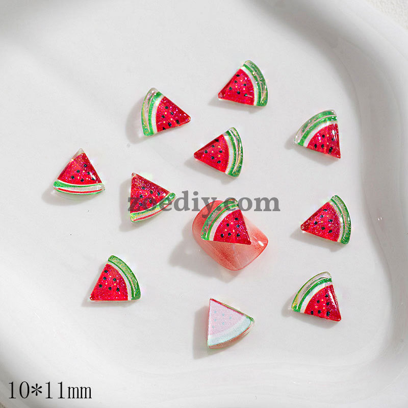 FS1042-Mixed Color Fruit Resin Nail Charms For Making Fancy Bead Or Fancy Pen