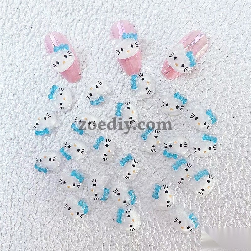 FS1038- 9* 10MM Mixed Color HK Resin Nail Charms For Making Fancy Pen Or Fancy Bead