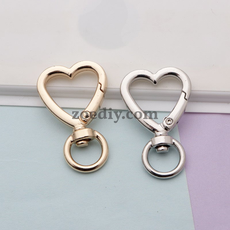 FS1560-41*26mm Heart Keychain Ring