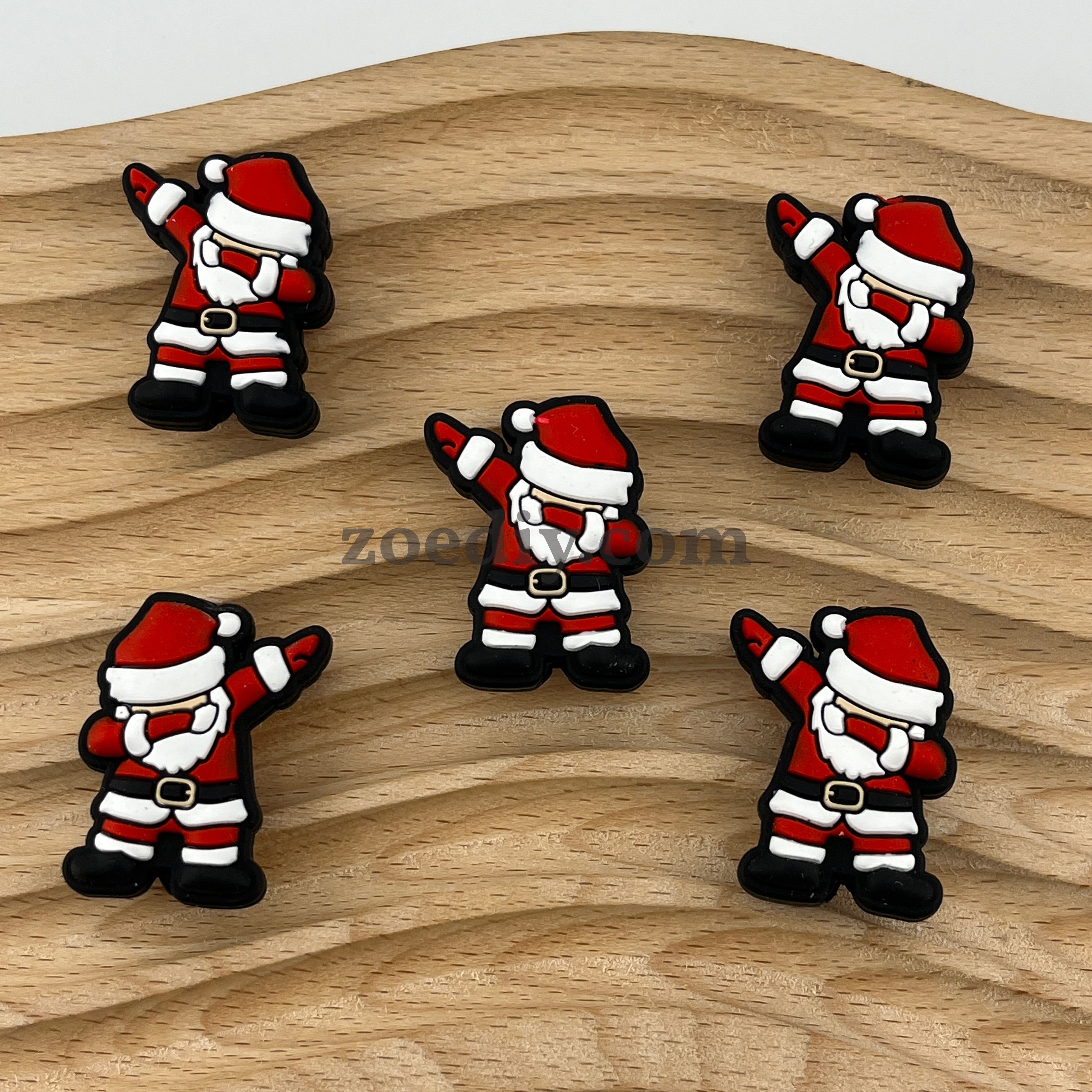 FS1550-Santa Silicone Focal Beads