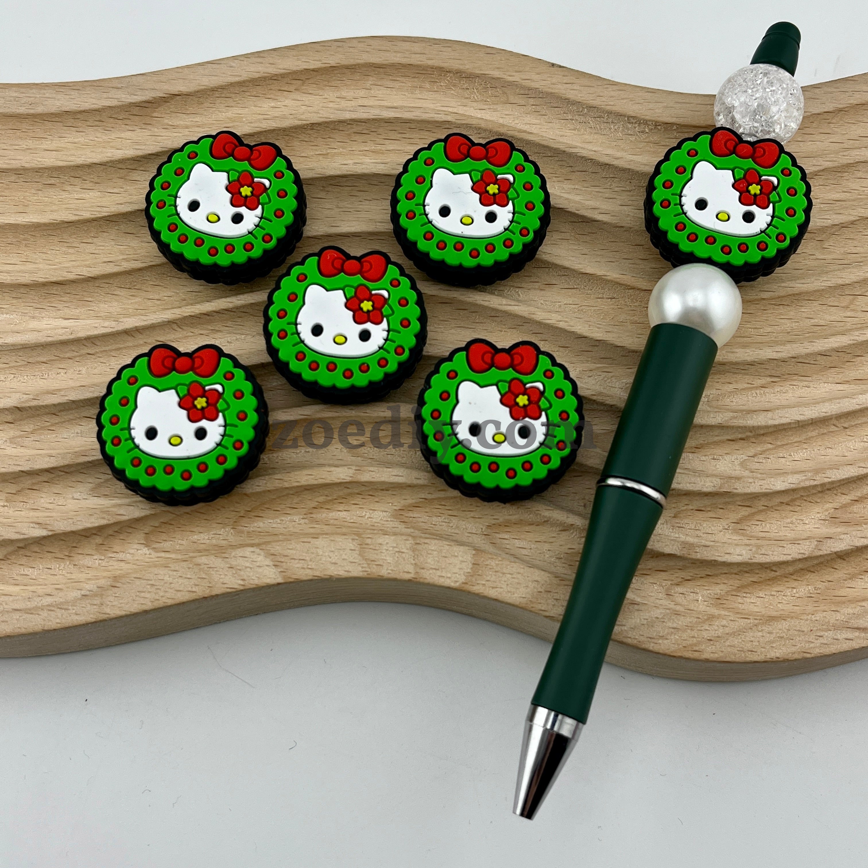 FS1534-Christmas HK Silicone Focal Beads