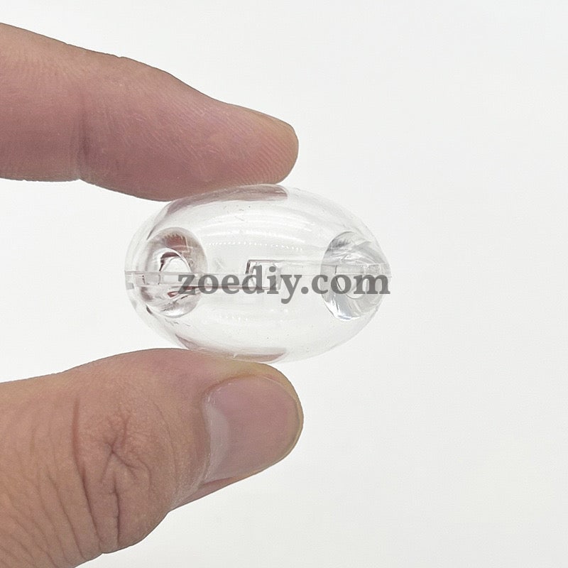 FS0872-35*28MM Cat Head Clear Box Shaker Acrylic Beads Fit For Beadable Pens