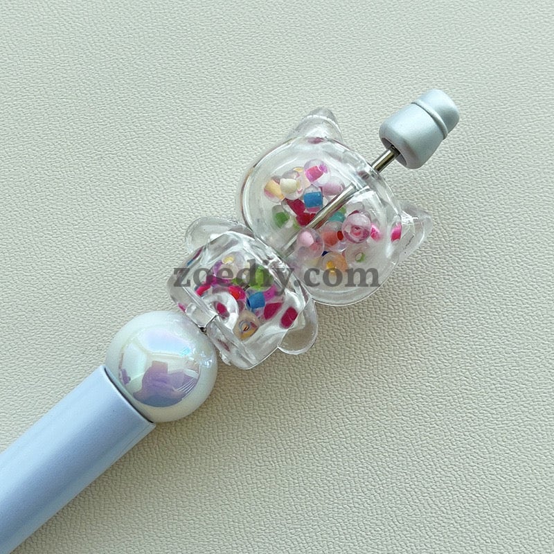 FS0870-35*22MM HK Clear Shake Box Acrylic Beads Fit For Beadable Pens