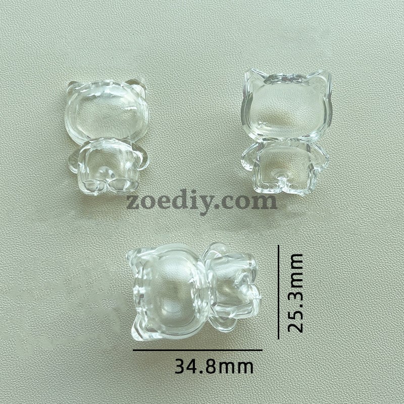 FS0870-35*22MM HK Clear Shake Box Acrylic Beads Fit For Beadable Pens