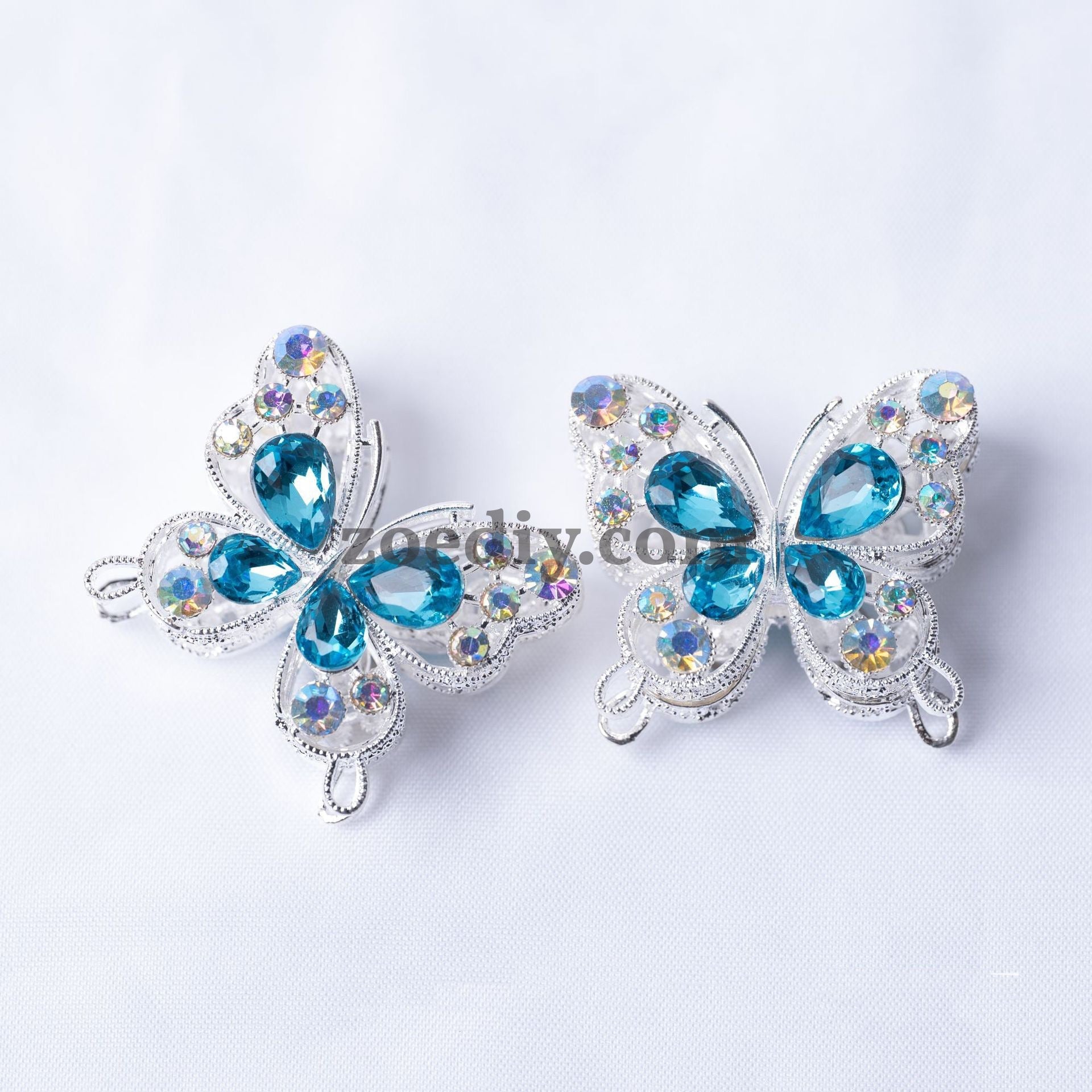 FS1621-32*35MM Metal Crystal  Butterfly Beads Fit For Beadable Pens