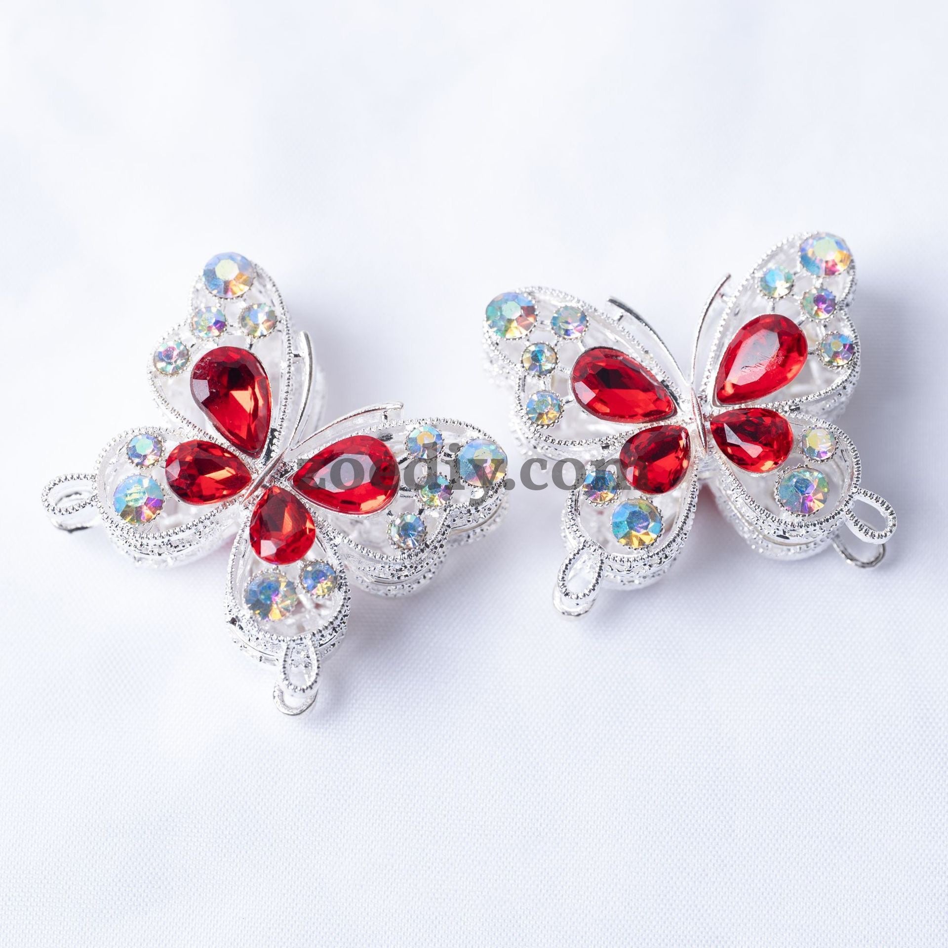 FS1621-32*35MM Metal Crystal  Butterfly Beads Fit For Beadable Pens