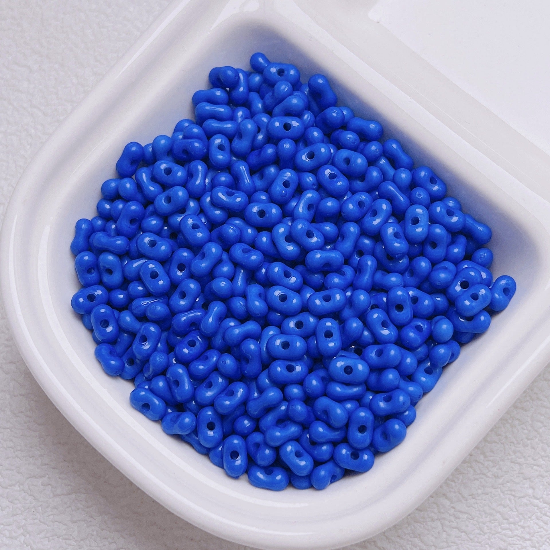 FS1484-3*6MM Solid Color Peanut Beads For Making KeyChain