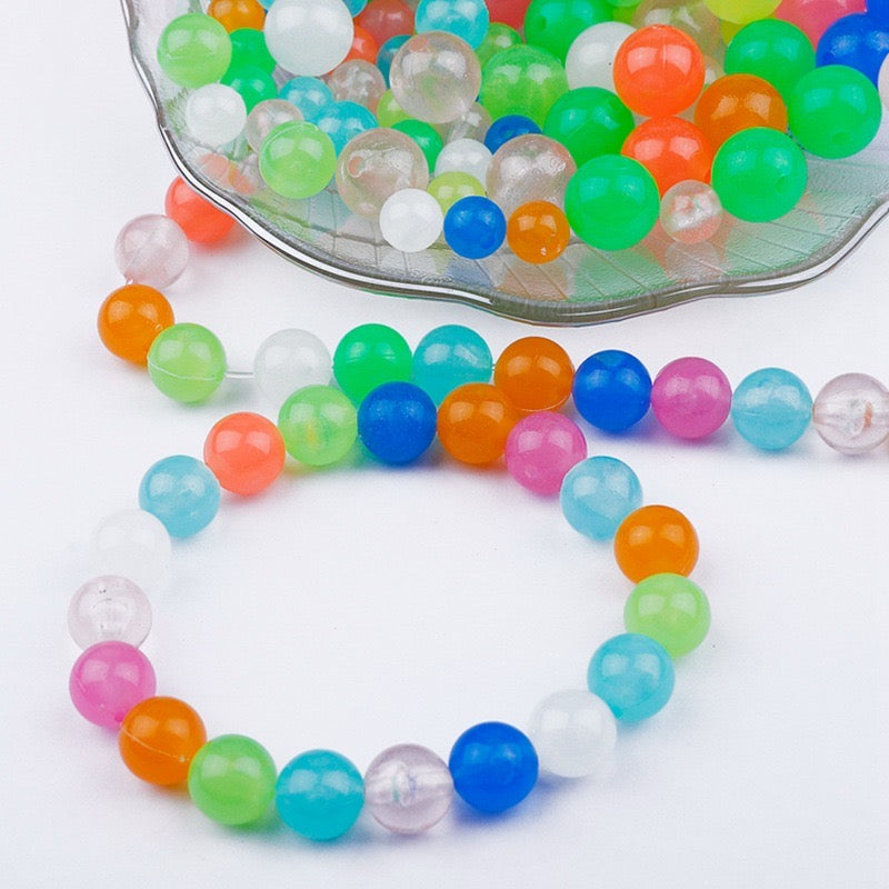 FS1758-6MM Glowing Acrylic Beads (Not Fit Pens)