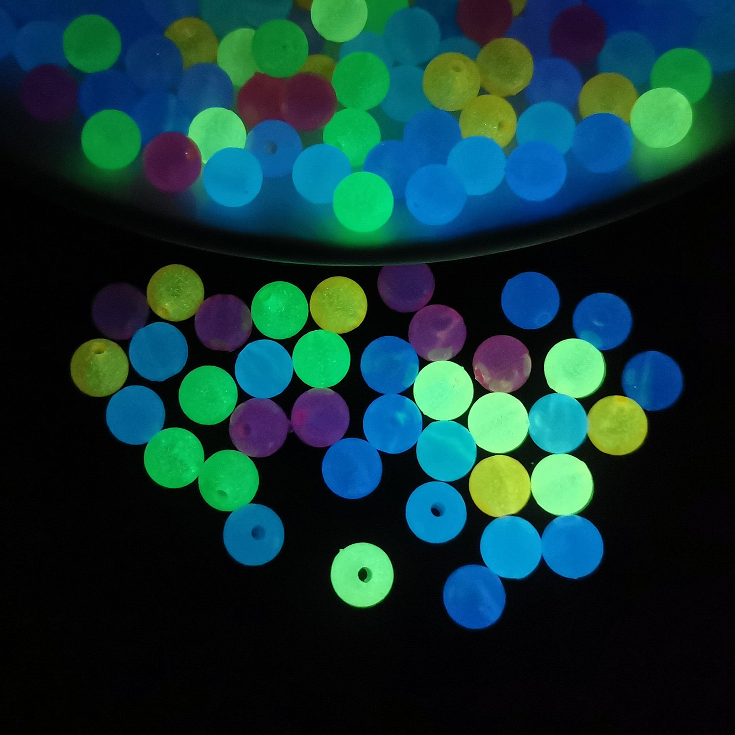 FS1758-6MM Glowing Acrylic Beads (Not Fit Pens)