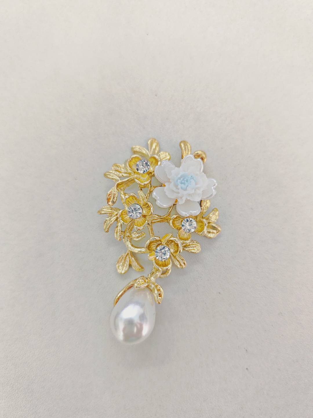FS4913-5 Pieces Flower Pearl Aolly Patch