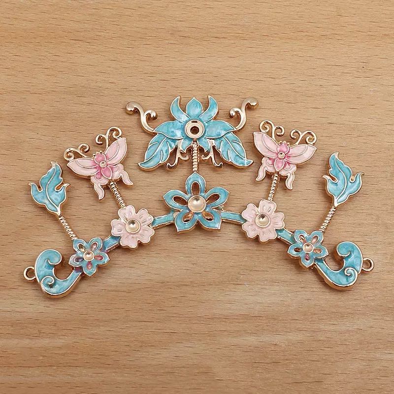 FS4875-Butterfly Flower Alloy Charms