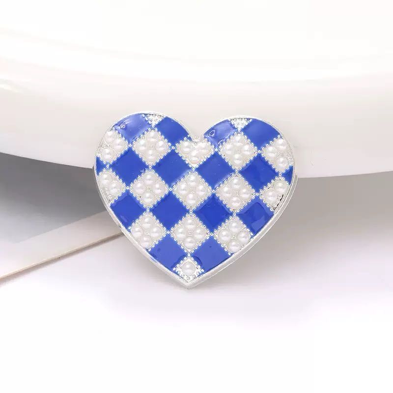 FS3723-Pearl Heart Alloy Charms