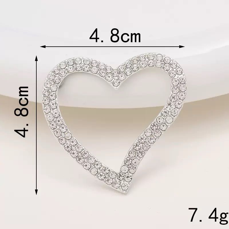 FS4687-4Pieces Silver Heart Charms