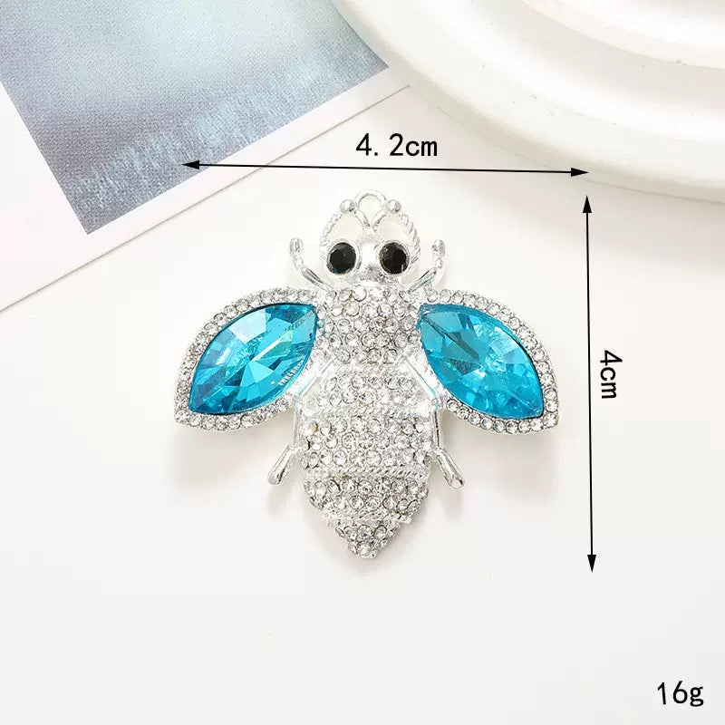FS4689-4.2*4CM Bee Alloy Patch For Making Fancy Beads