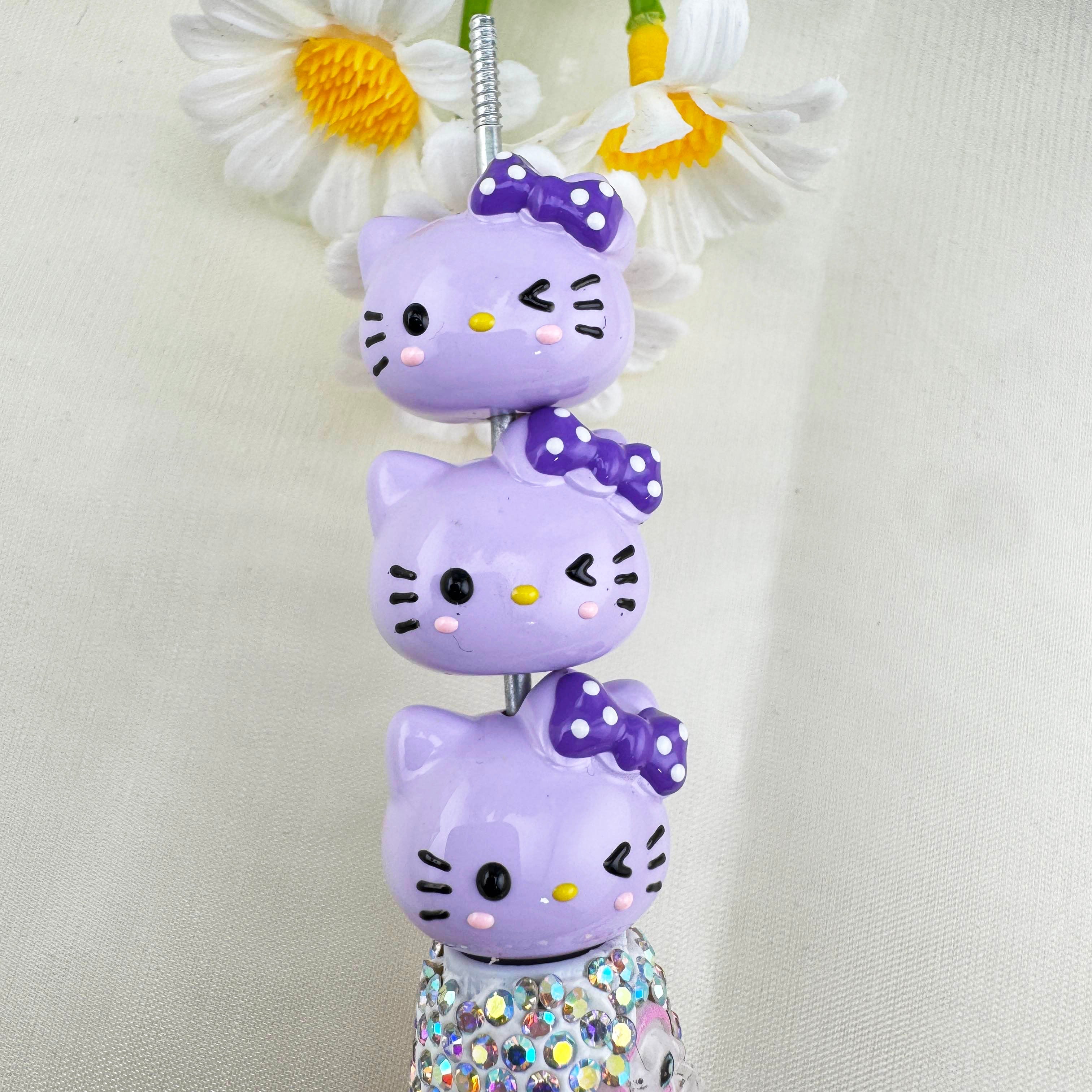 FS6806-HK Head Hand Painted Acrylic Beads For Making Pens Keychain Zoe DIY Wholesale