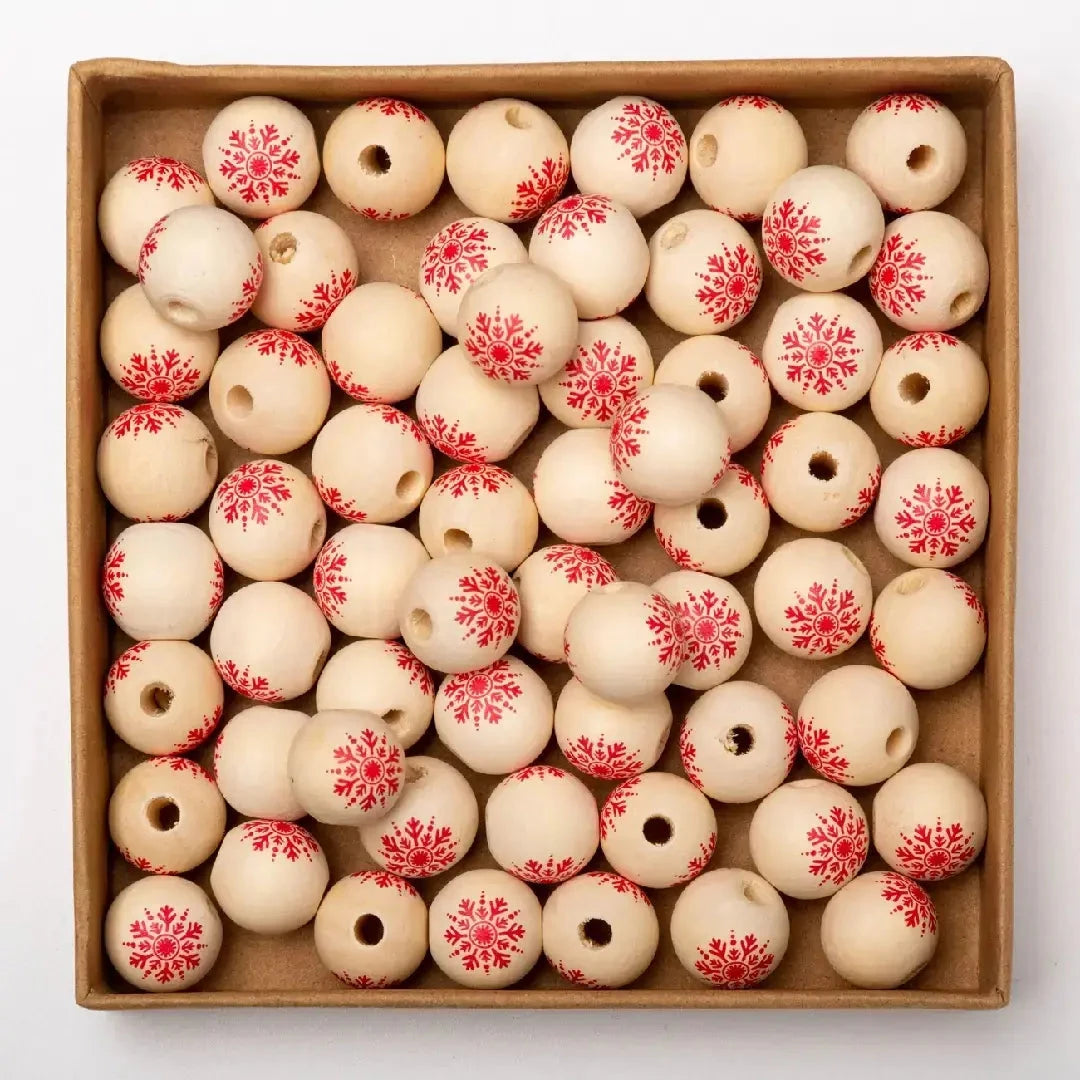 FS1130-15MM Snowflake Silicone Beads for  DIY Keyrings Crafts Jewelry Making Zoe DIY Wholesale