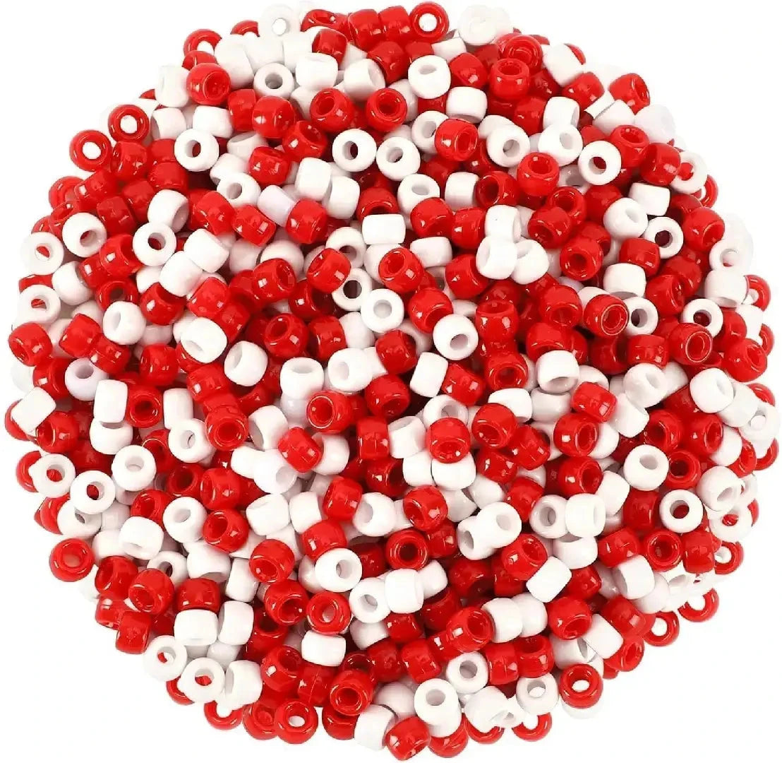 FS6847-6*9MM Christmas Color Series Bead Clusters for DIY Keyrings Crafts Jewelry Making Zoe DIY Wholesale