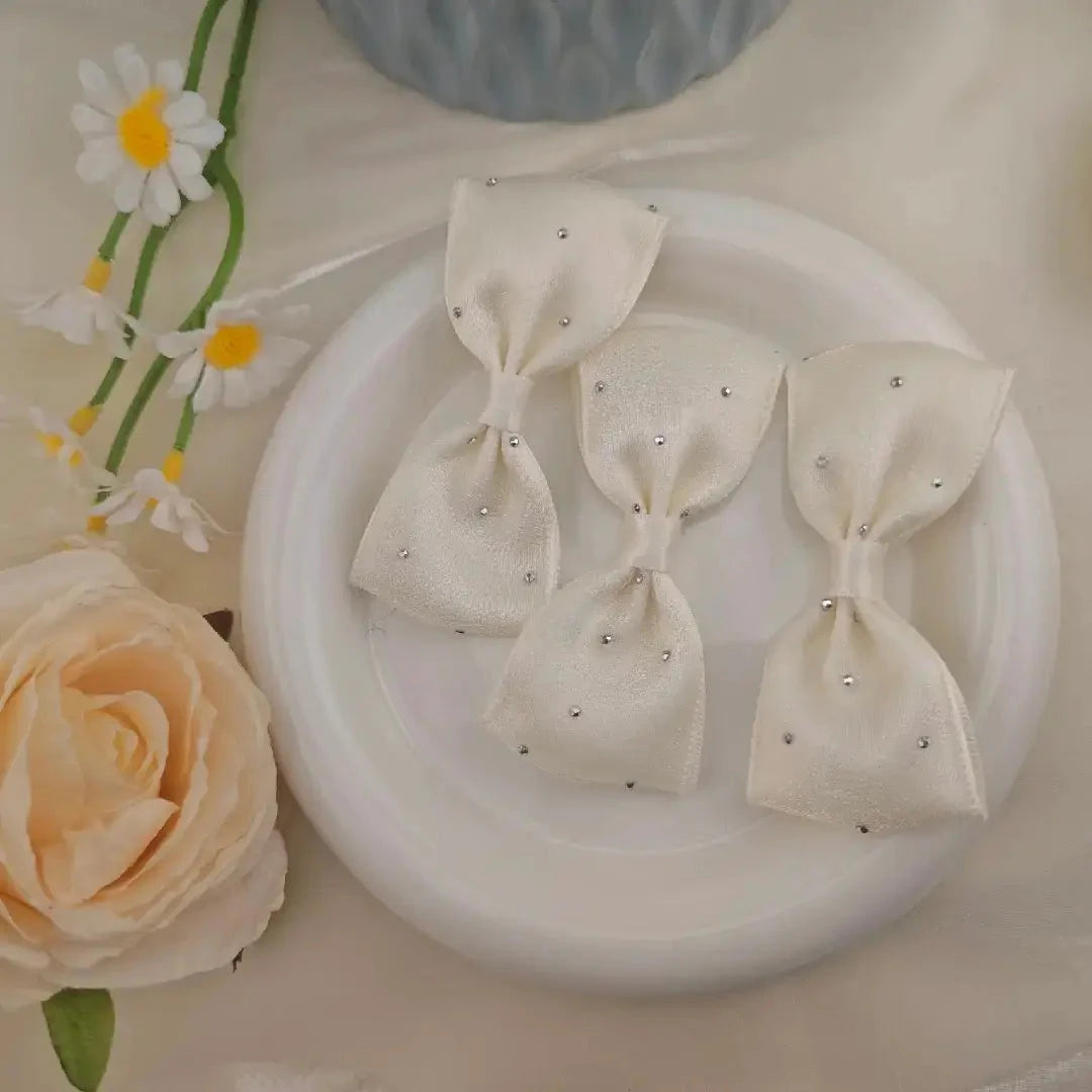 FS6851-8CM Bow Fabric Crafts for Sewing Flowers Appliques Crafts Decoration Hair Accessories Zoe DIY Wholesale