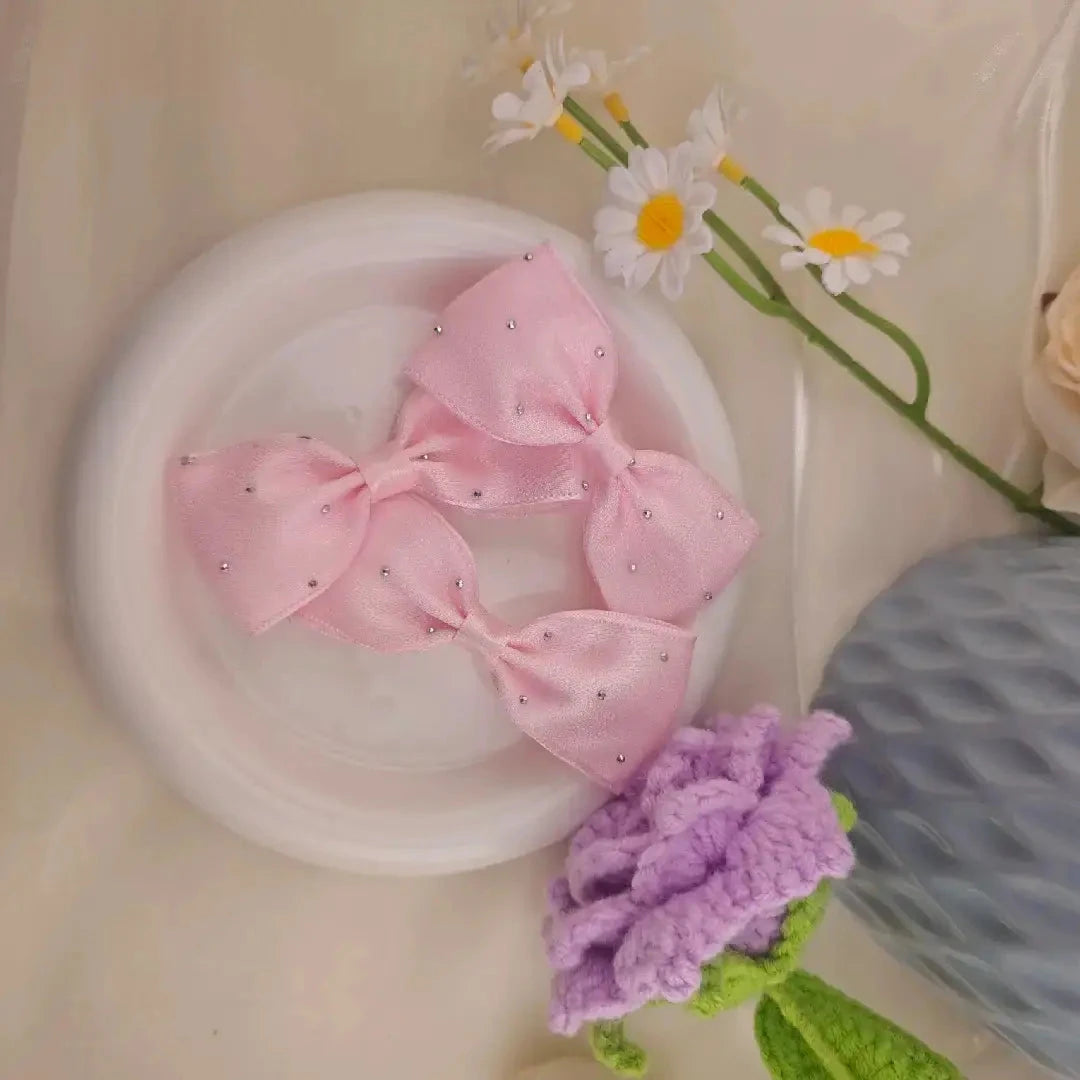 FS6851-8CM Bow Fabric Crafts for Sewing Flowers Appliques Crafts Decoration Hair Accessories Zoe DIY Wholesale