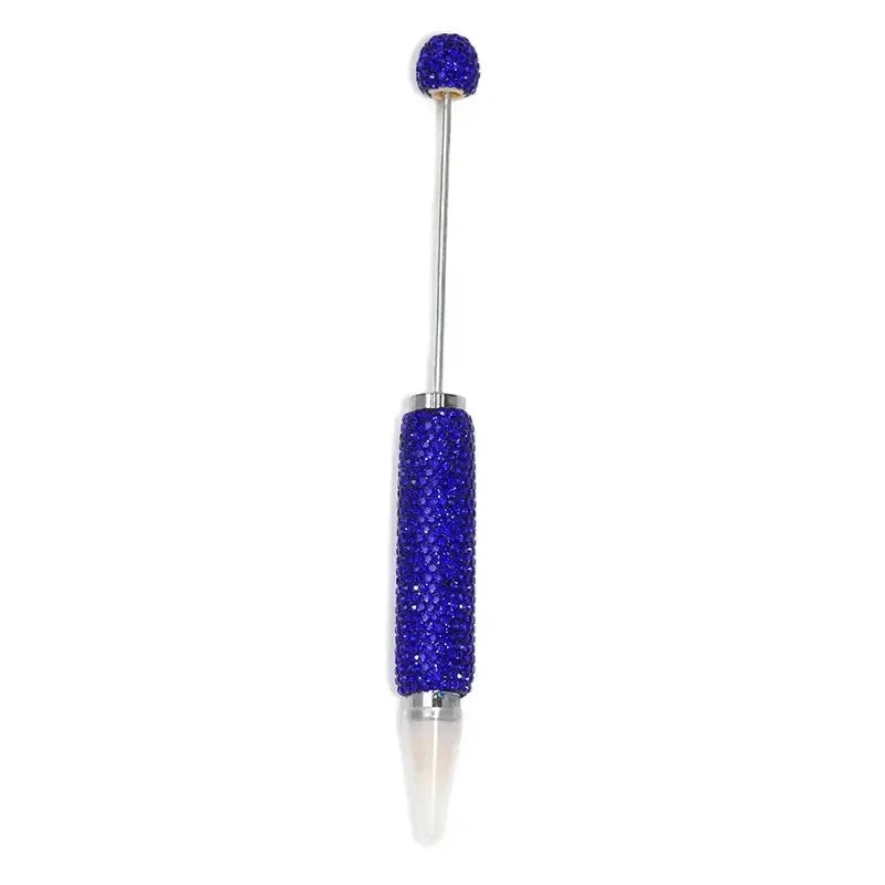 FS6856-168MM DIY Long Style Beadable Pen with Colorful Rhinestones in Solid Color Zoe DIY Wholesale
