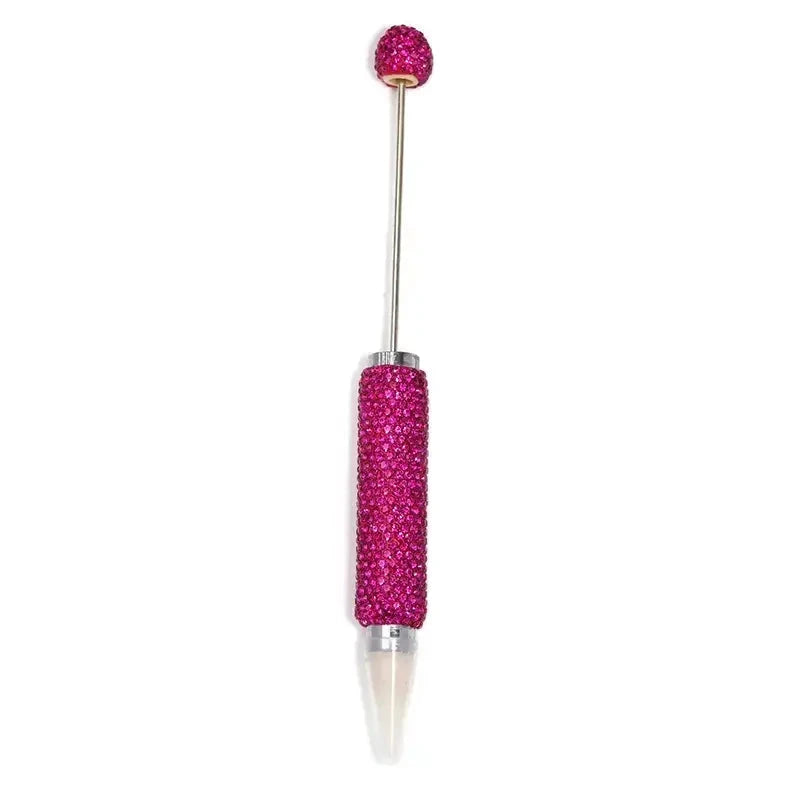 FS6856-168MM DIY Long Style Beadable Pen with Colorful Rhinestones in Solid Color Zoe DIY Wholesale