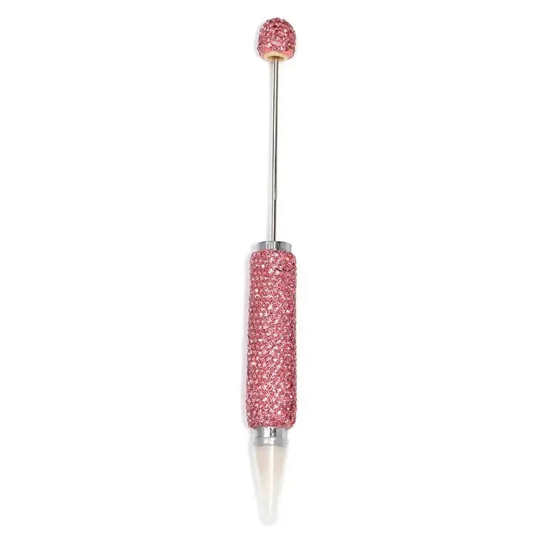 FS6856-168MM DIY Long Style Beadable Pen with Colorful Rhinestones in Solid Color Zoe DIY Wholesale