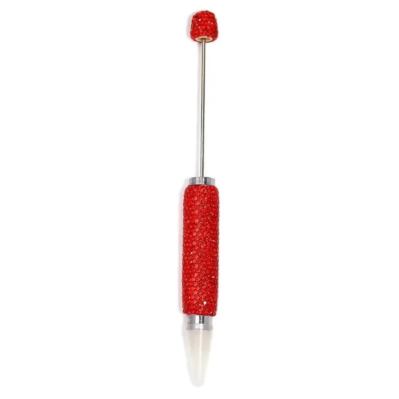 FS6856-168MM DIY Long Style Beadable Pen with Colorful Rhinestones in Solid Color Zoe DIY Wholesale