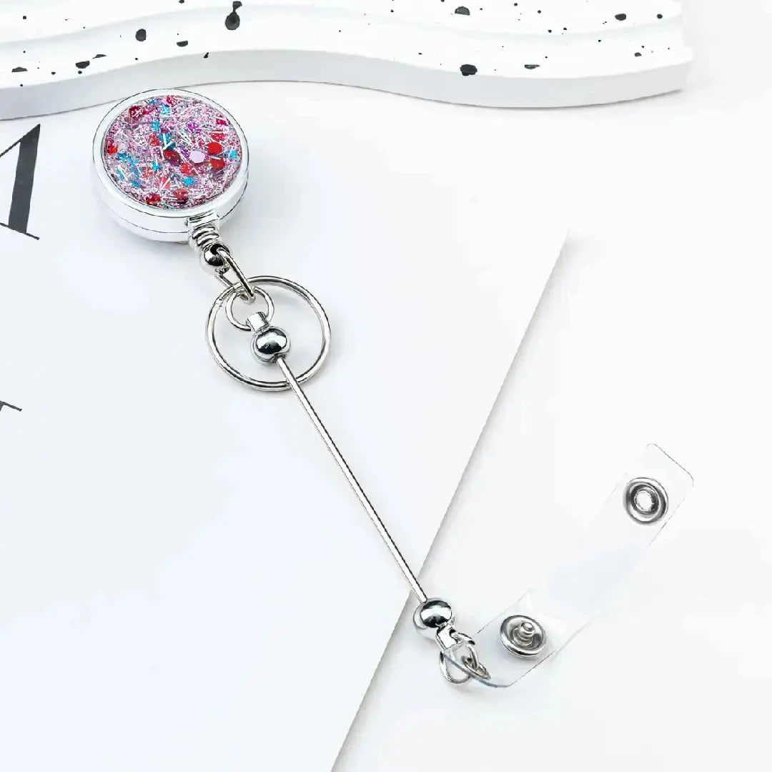 FS6859-DIY Beads Glitter Badge Reel Zoe DIY Wholesale