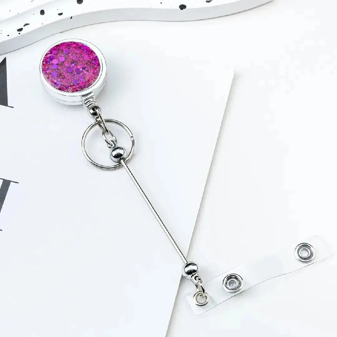 FS6859-DIY Beads Glitter Badge Reel Zoe DIY Wholesale