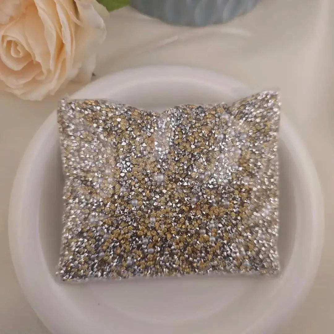 FS6512-Mixed 2MM Sugar Diamonds + 3MM and 4MM Pearl for Sweets Ice Cubes Jelly Fondant Decoration Sugar Paste Soap Jewellery DIY Zoe DIY Wholesale