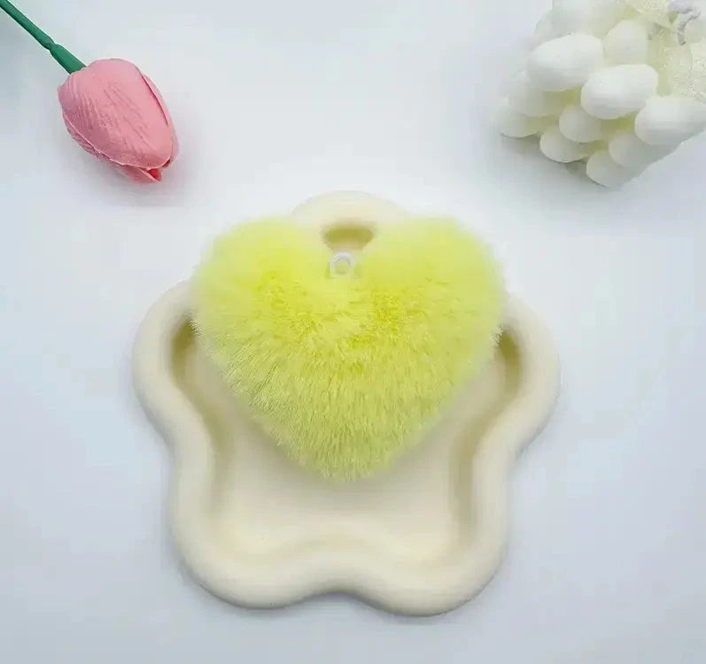 FS6860-Fuzzy Heart-Shaped Plush toy Zoe DIY Wholesale