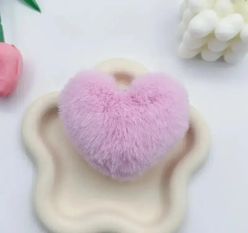 FS6860-Fuzzy Heart-Shaped Plush toy Zoe DIY Wholesale