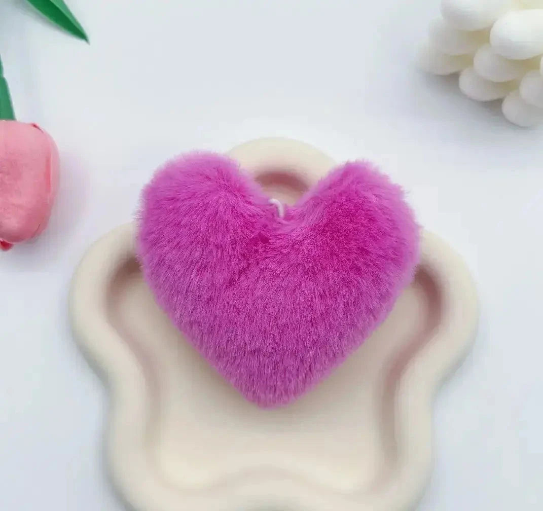 FS6860-Fuzzy Heart-Shaped Plush toy Zoe DIY Wholesale